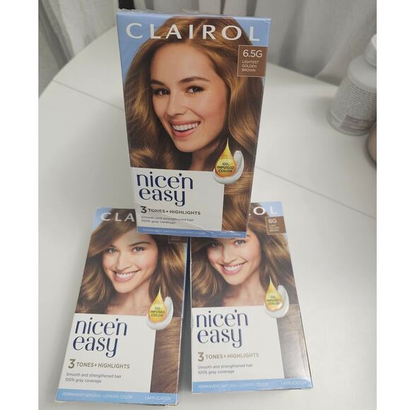 Clairol Nice and Easy Color 6G and 6.5G Bundle of 5 New - Picture 1 of 4
